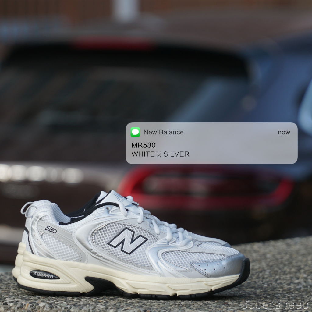 New Balance 530 奶油底復古男女款D楦奶油白灰MR530TA – Supersheep