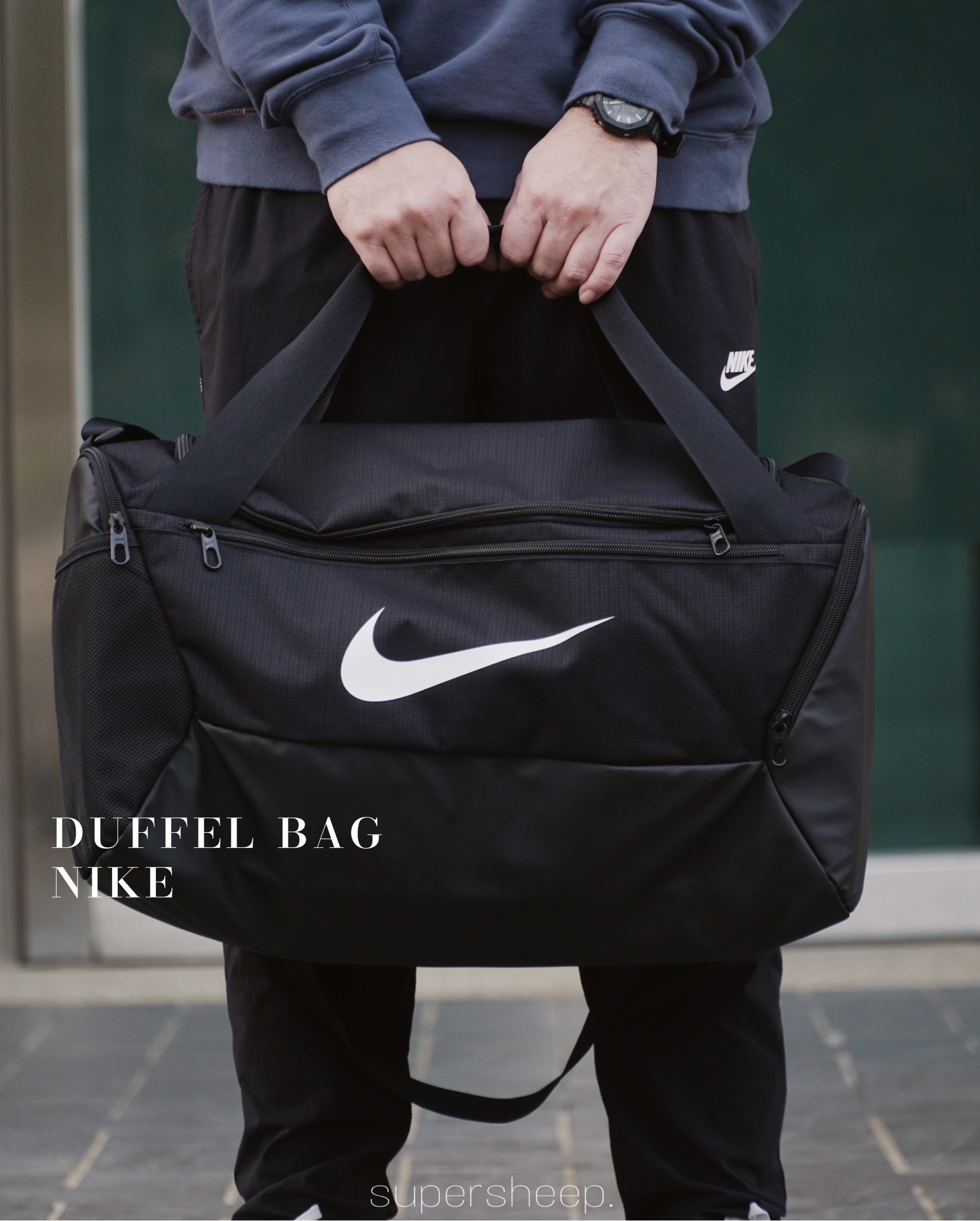 Nike Duffel Bag 旅行袋大Logo 黑DM3976-010 – Supersheep