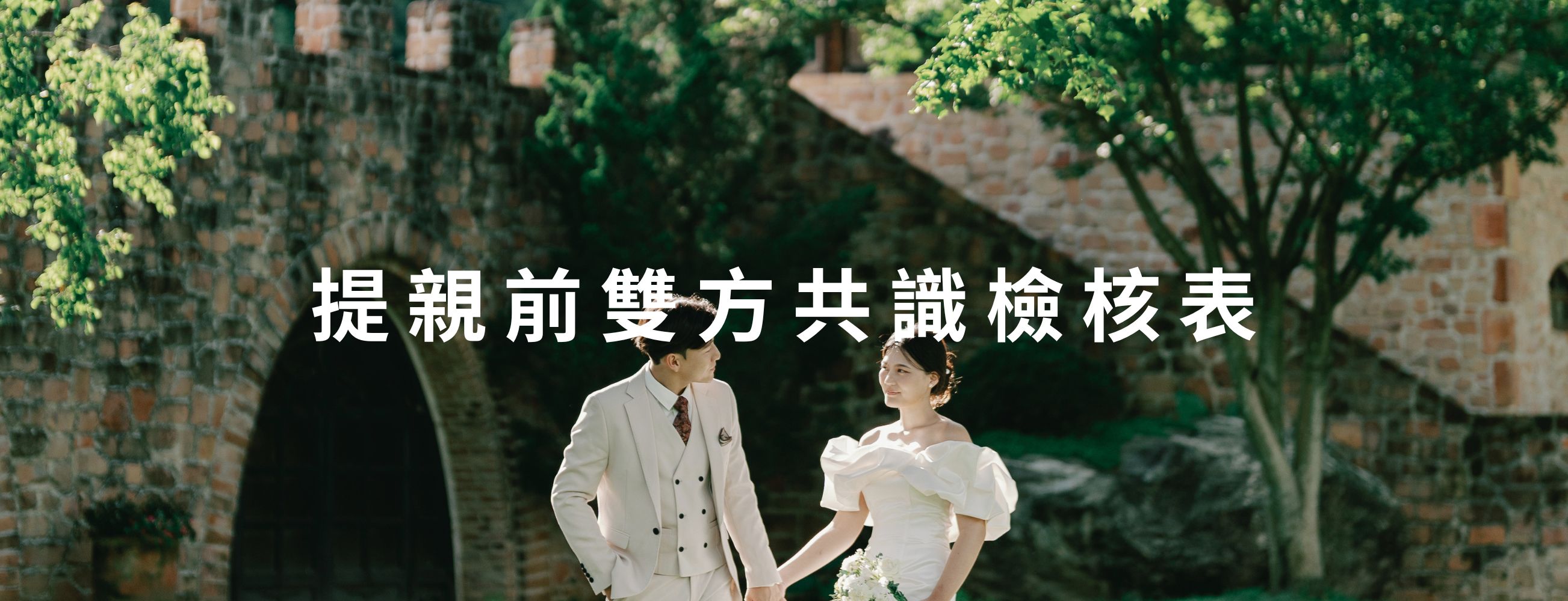 提親前雙方共識檢核表