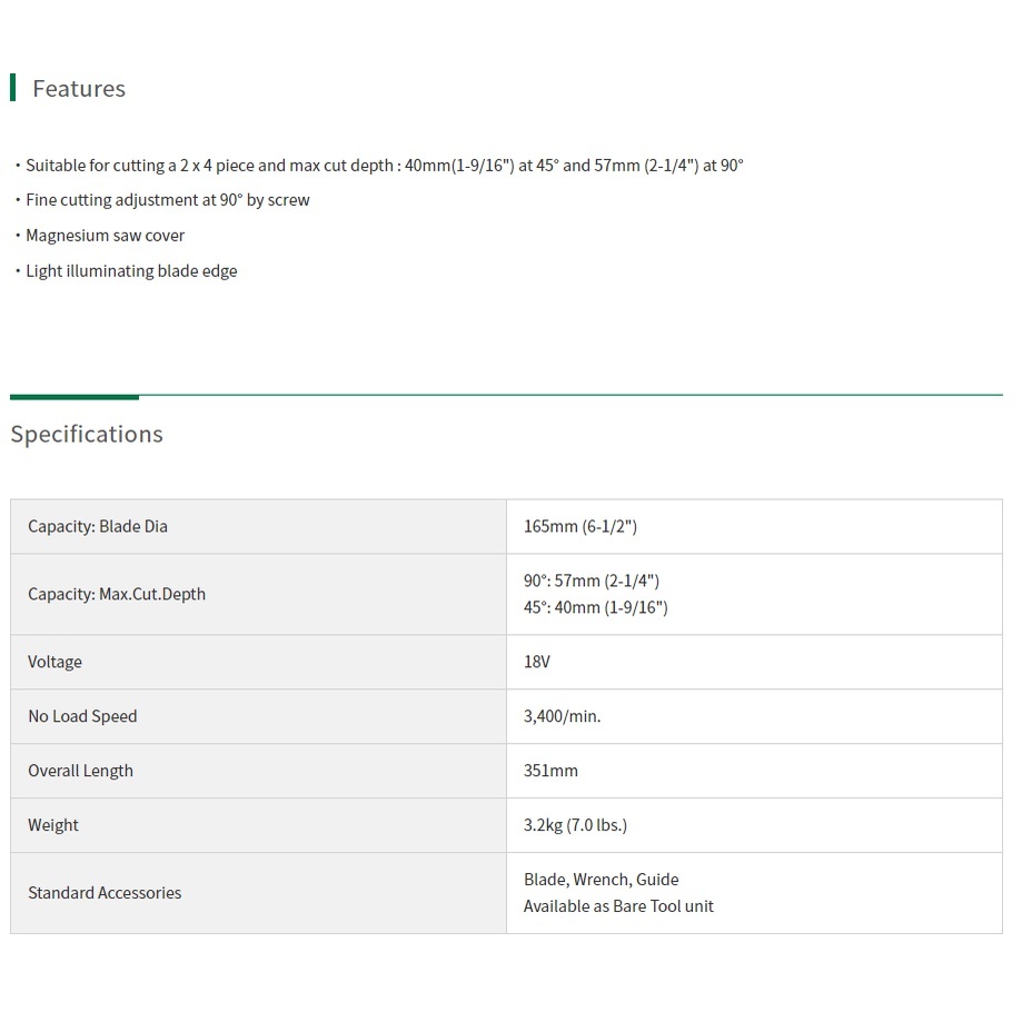 Hitachi 18 V Circular Saws For Sale