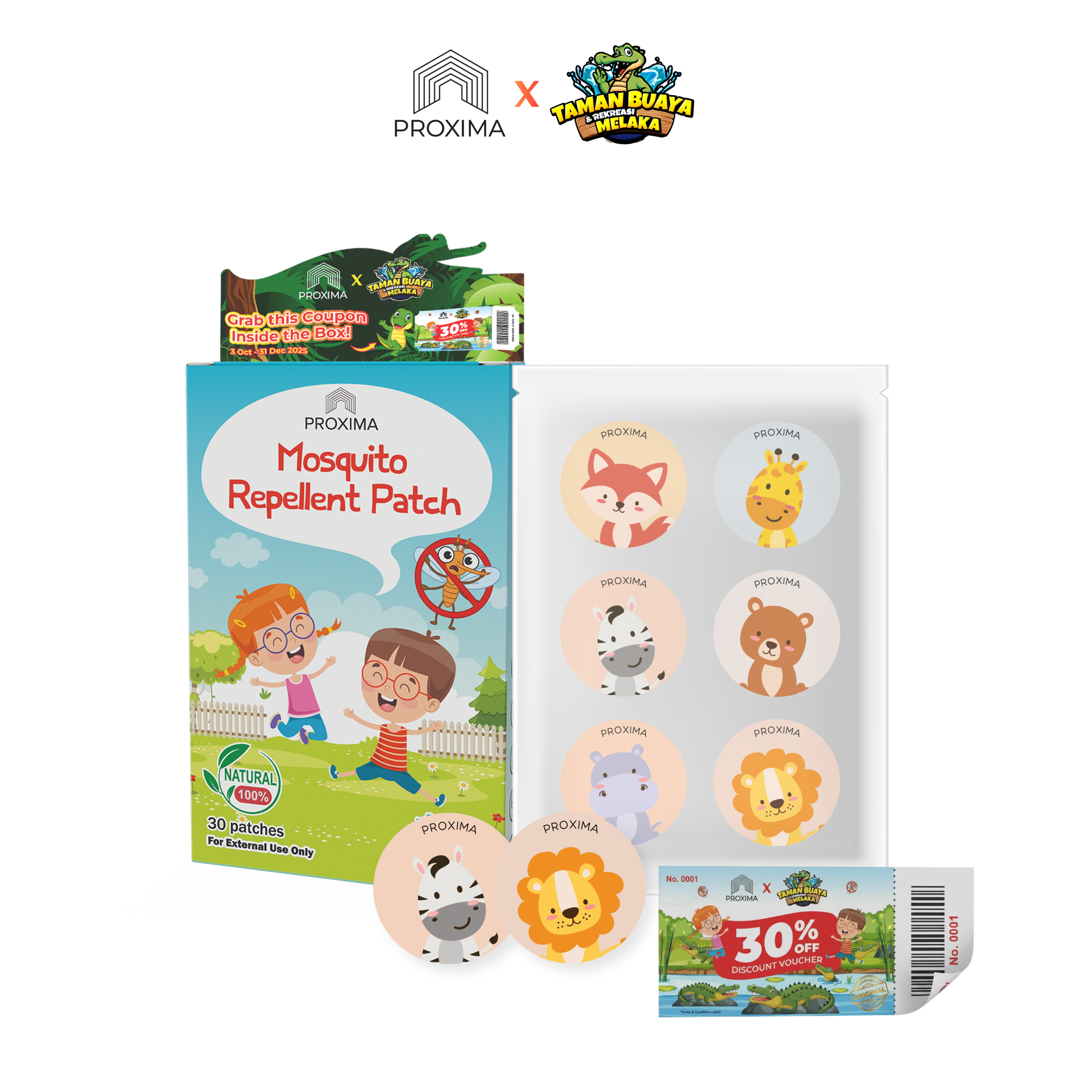 Showcase Mosquito Repellent Patch x Taman Buaya-01