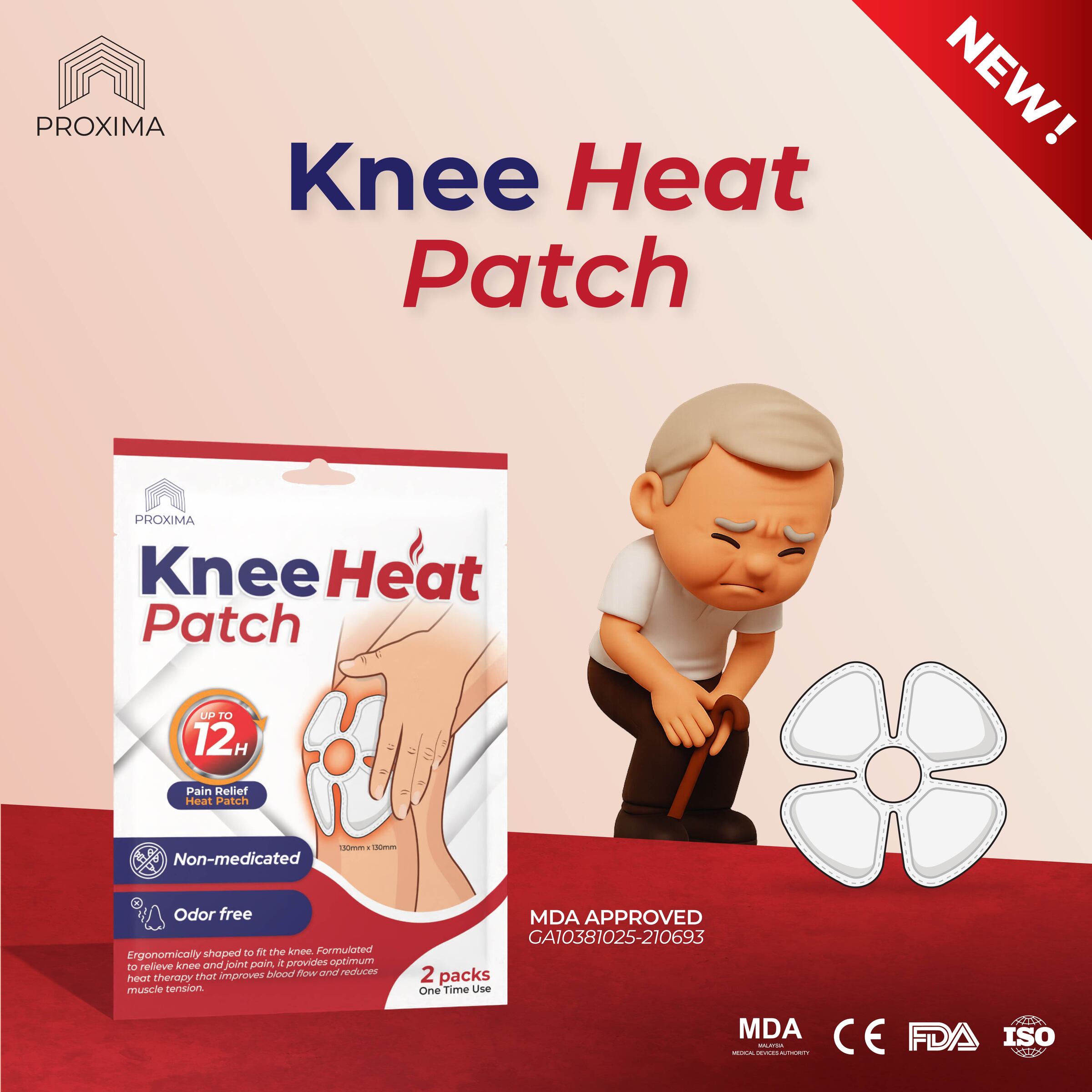 Knee Heat Patch 1
