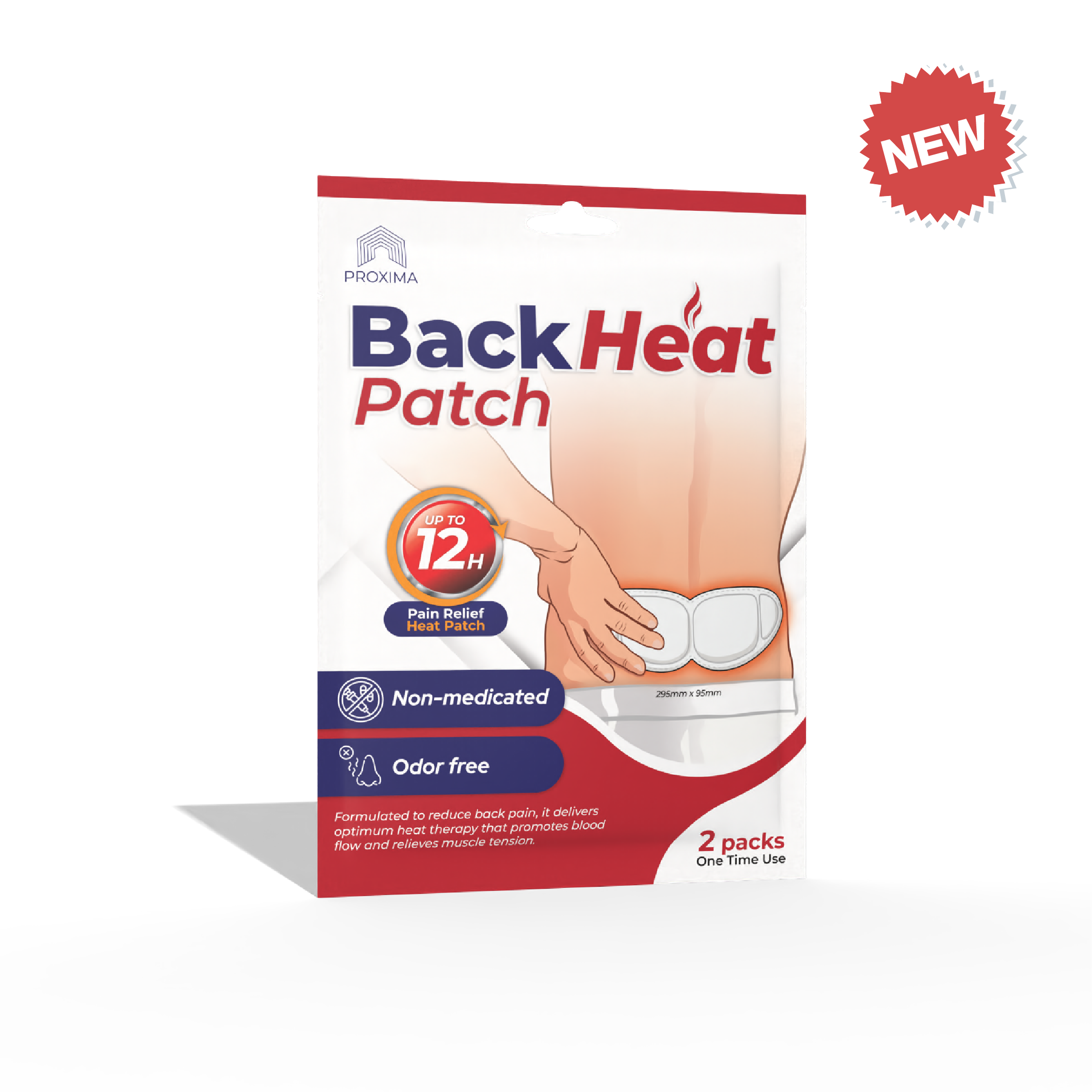 Web Product Showcase - Heat Patch (Back)