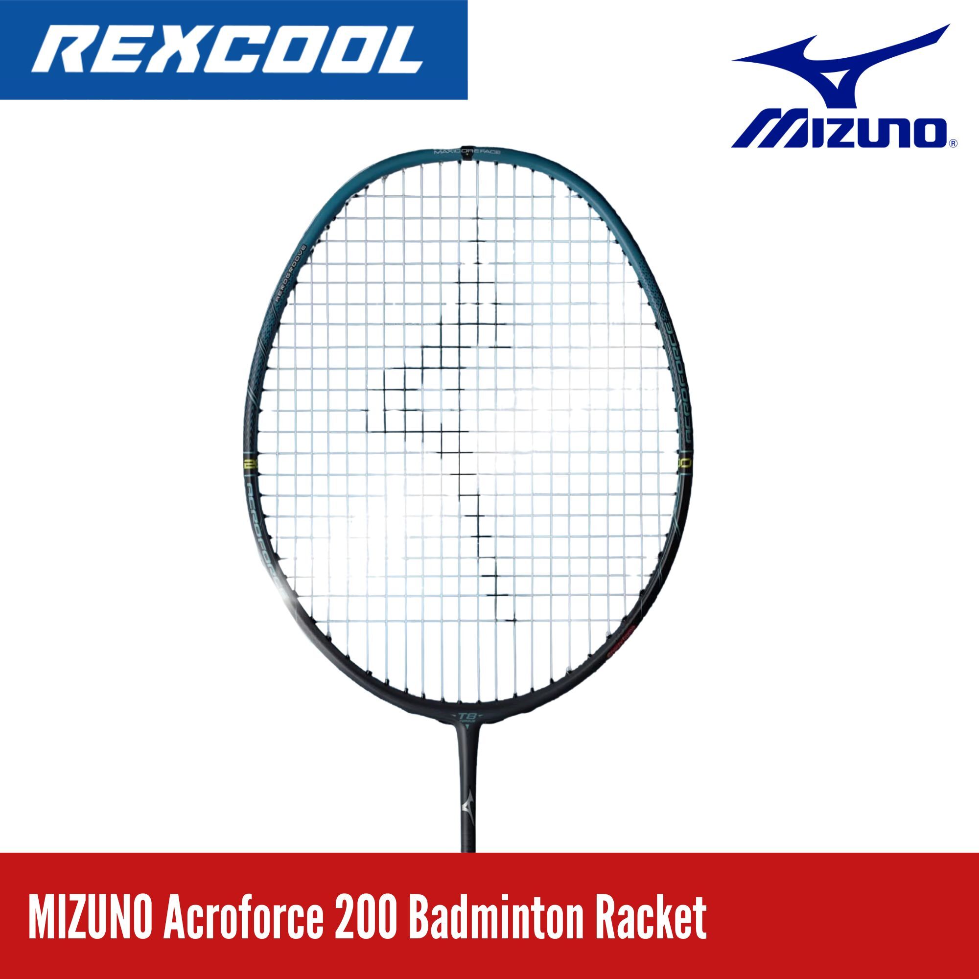 MIZUNO ACROFORCE 200 Badminton Racket (Charcoal/Grayish Green