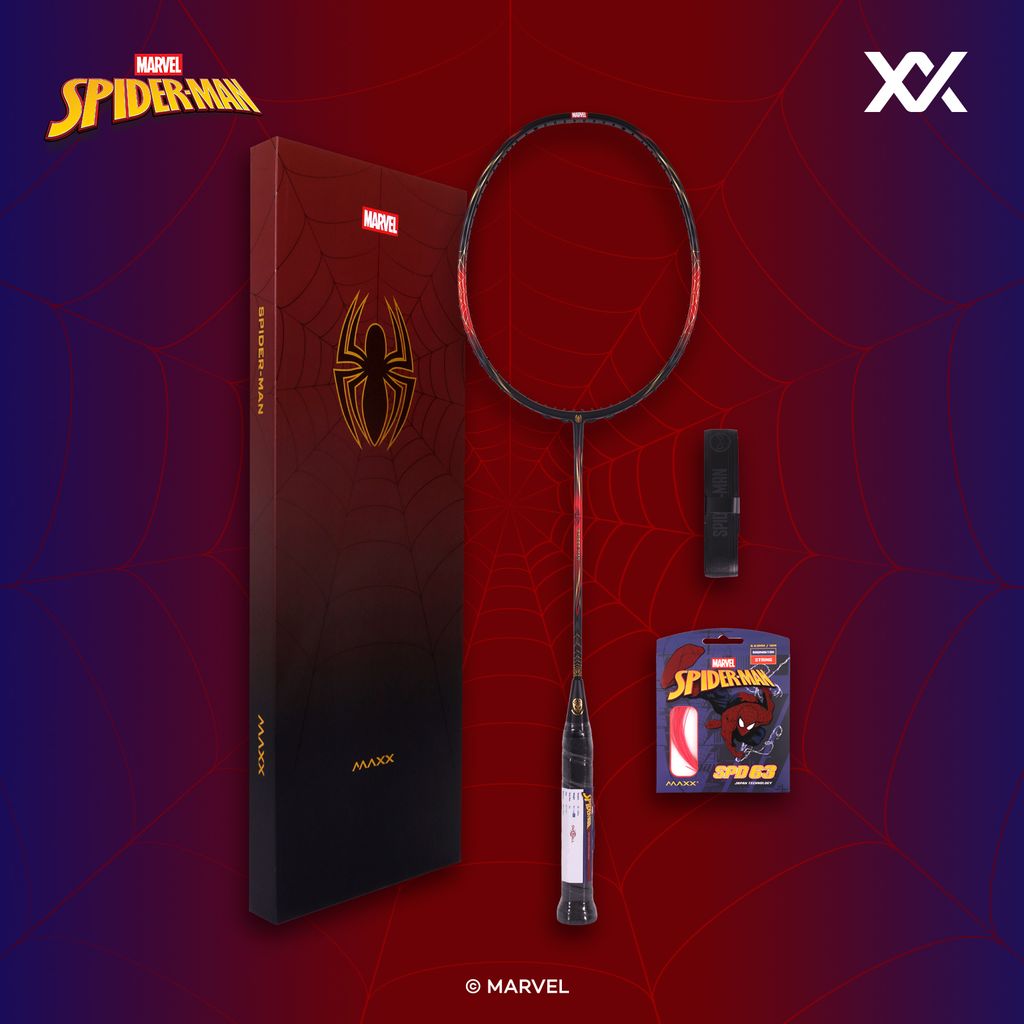 MAXX_Spiderman Racket Red Black 2