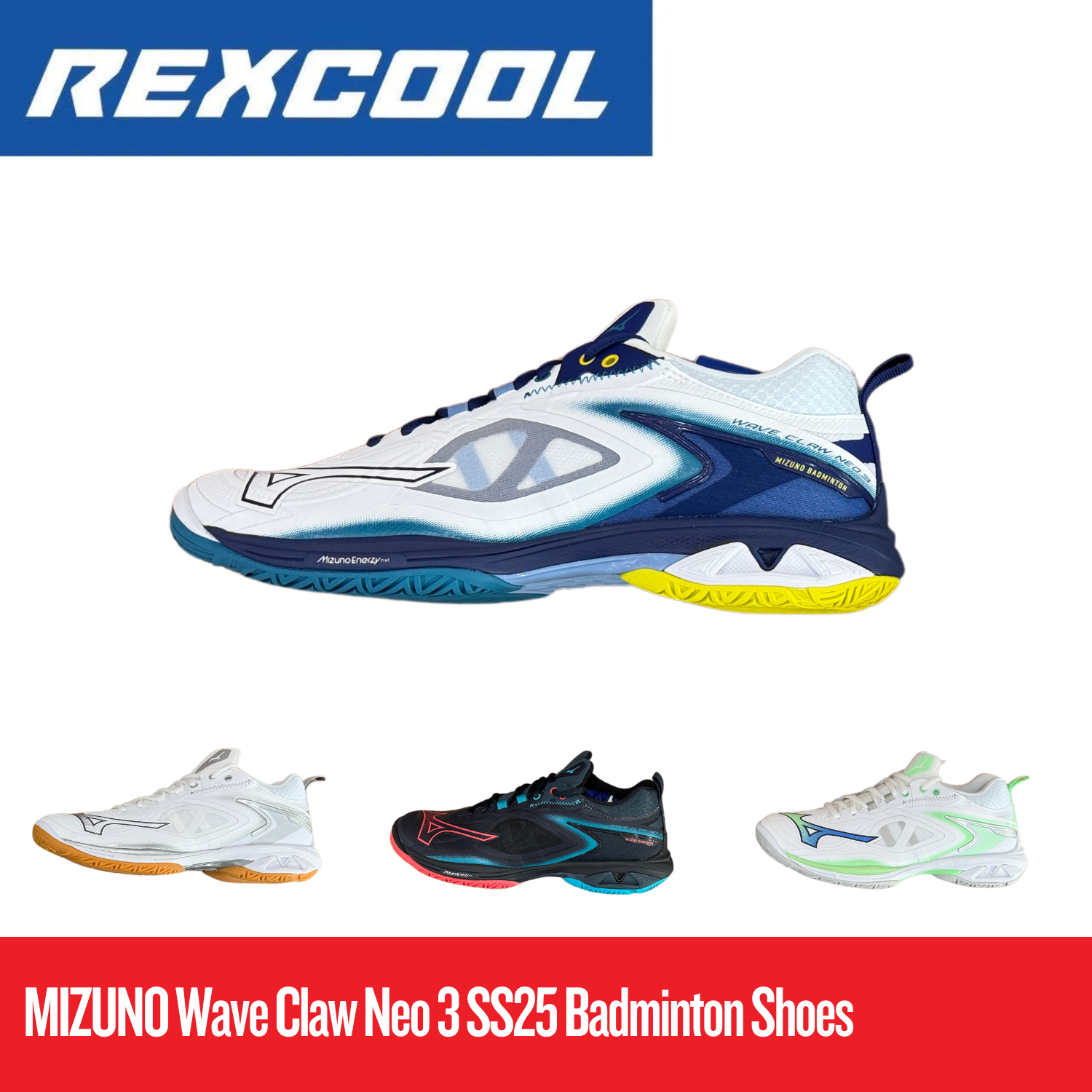 Mizuno BADMINTON WAVE CLAW 3 WIDE【26cm】 WAVE CLAW 3 UNISEX