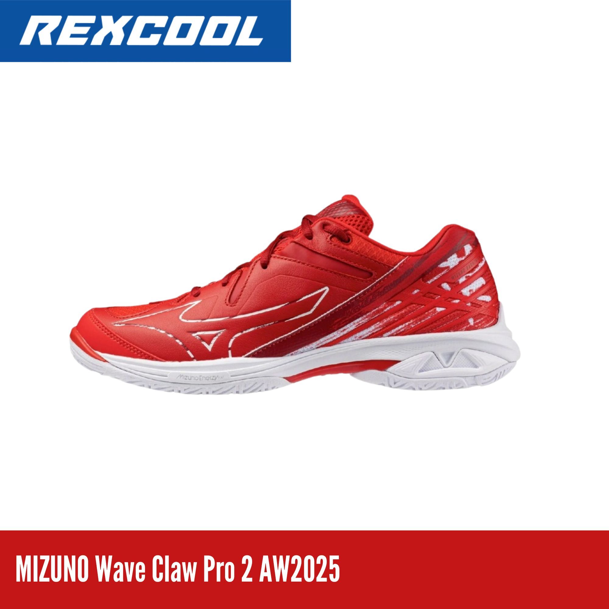 MIZUNO Wave Claw Pro 2 AW2025 | Badminton Shoes | Red | 71GA245220