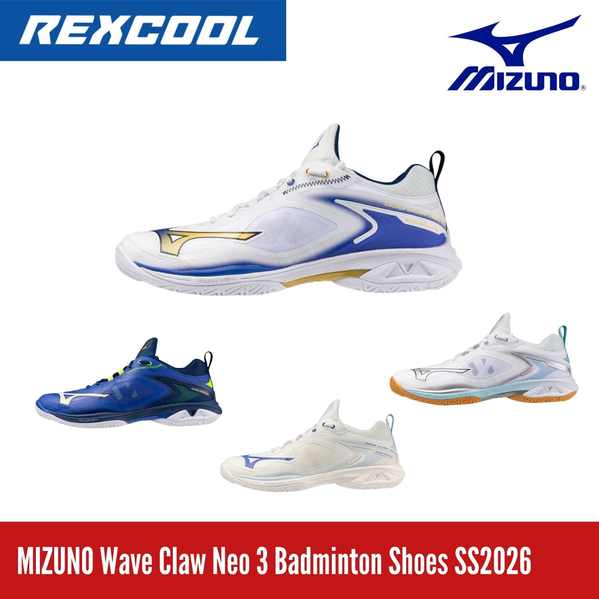 MIZUNO Wave Claw Neo 3 Badminton Shoes SS2026 – Rexcool Sports