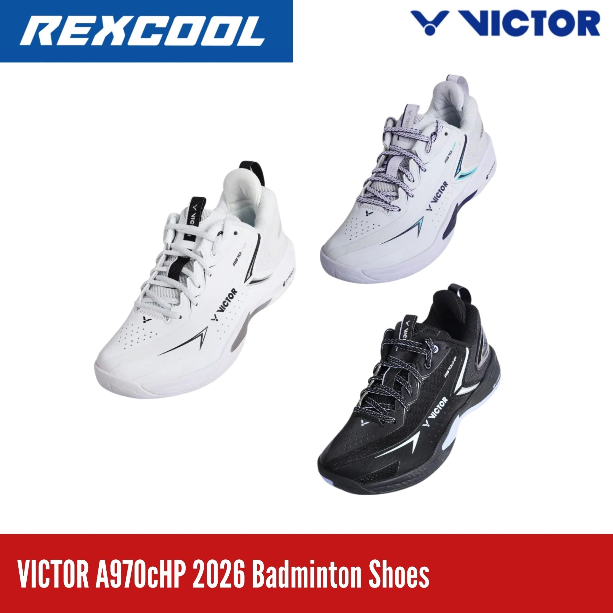 VICTOR A970cHP A/AB/C Badminton Shoes | 7mm NitroLite | V-SHAPE