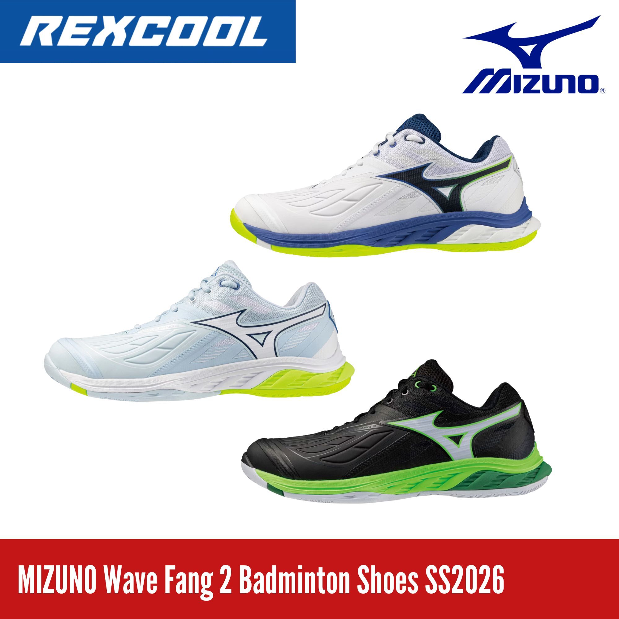MIZUNO Wave Fang 2 Badminton Shoes SS2026 – Rexcool Sports