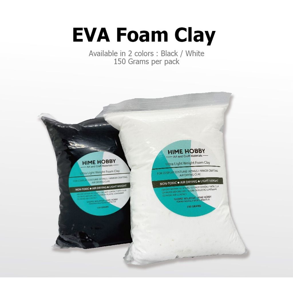 Ready Stock] Non toxic Eva moldable foam clay for cosplay props and  crafting art EVA黏土 粘土 – Hime Hobby