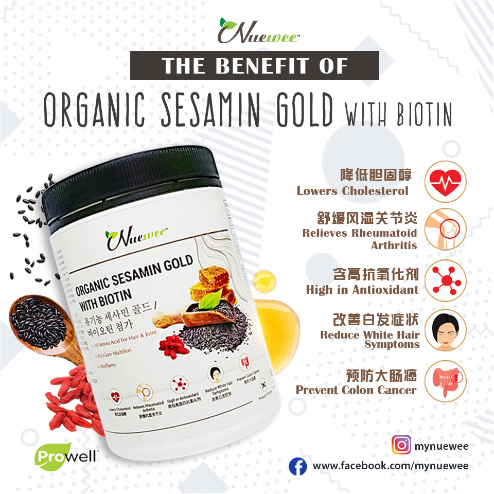 Benefits of Nuewee Organic Sesamin Gold with Biotin.jpg