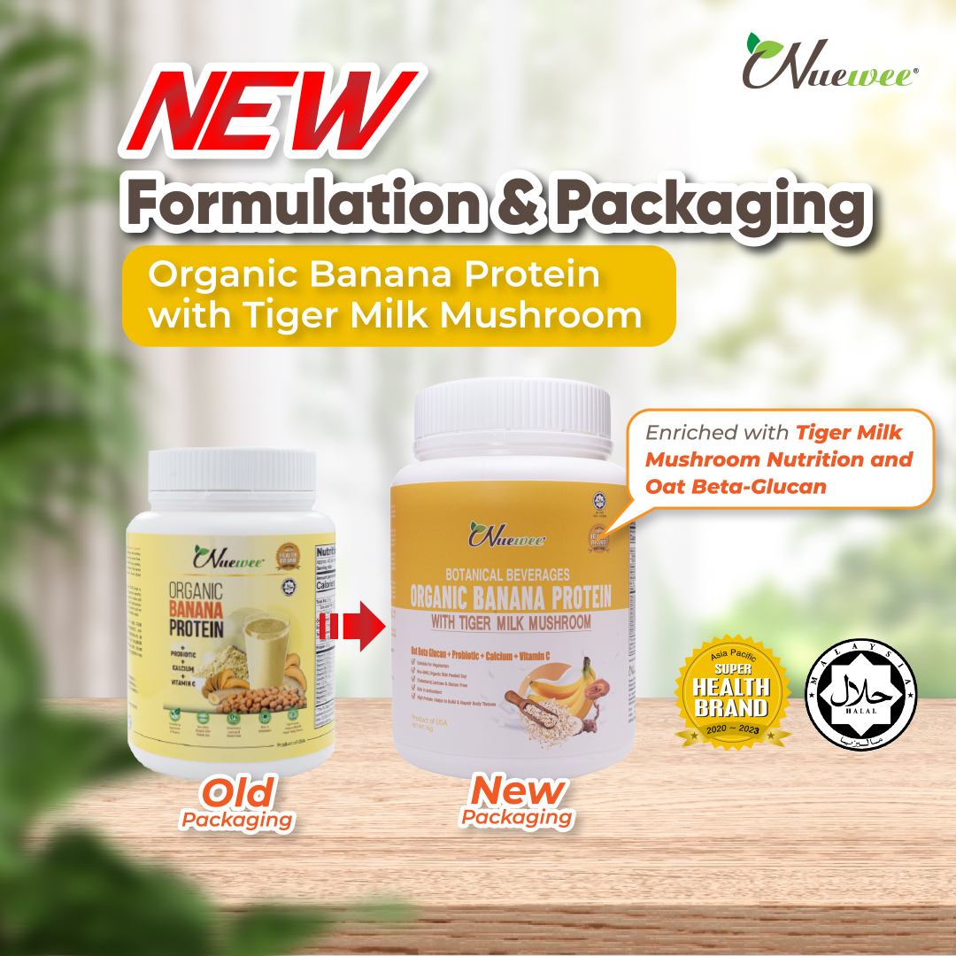 Nuewee-Organic-Banana-Protein-with-Tiger-Milk-Mushroom-Protein-New-Packaging-Eng