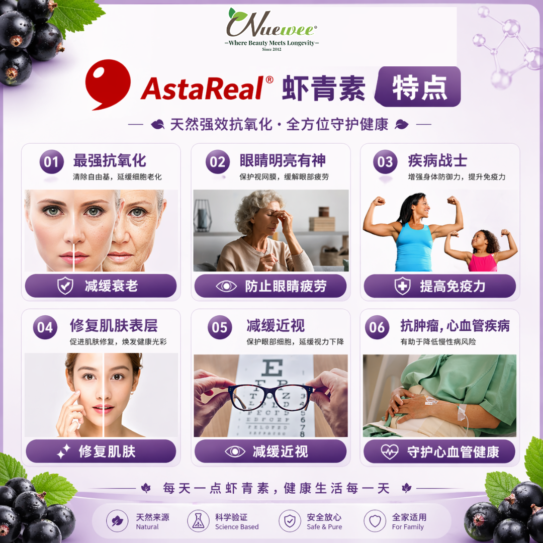Astareal 虾青素特点