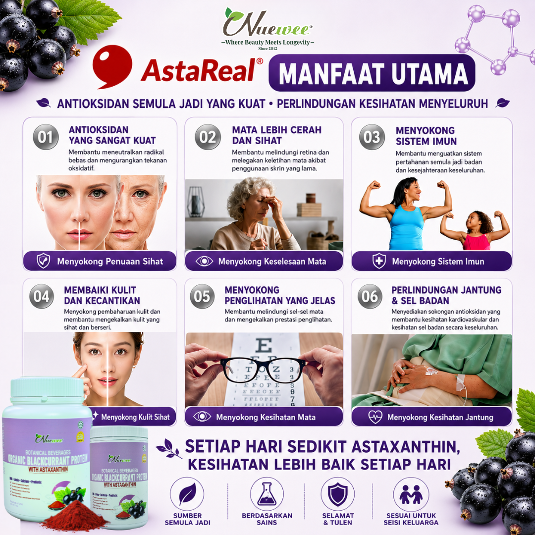 Astareal 虾青素特点 马来文