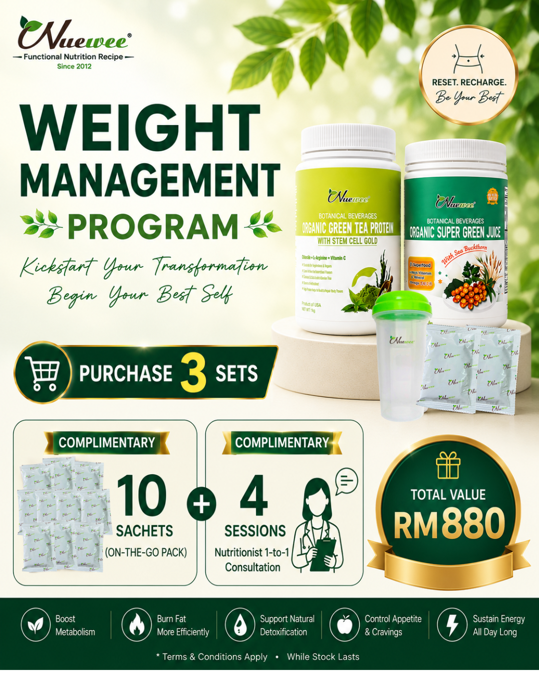 Weight-Management-program-protein-nuewee-green-juice-weight-loss-healthy-3sets-package