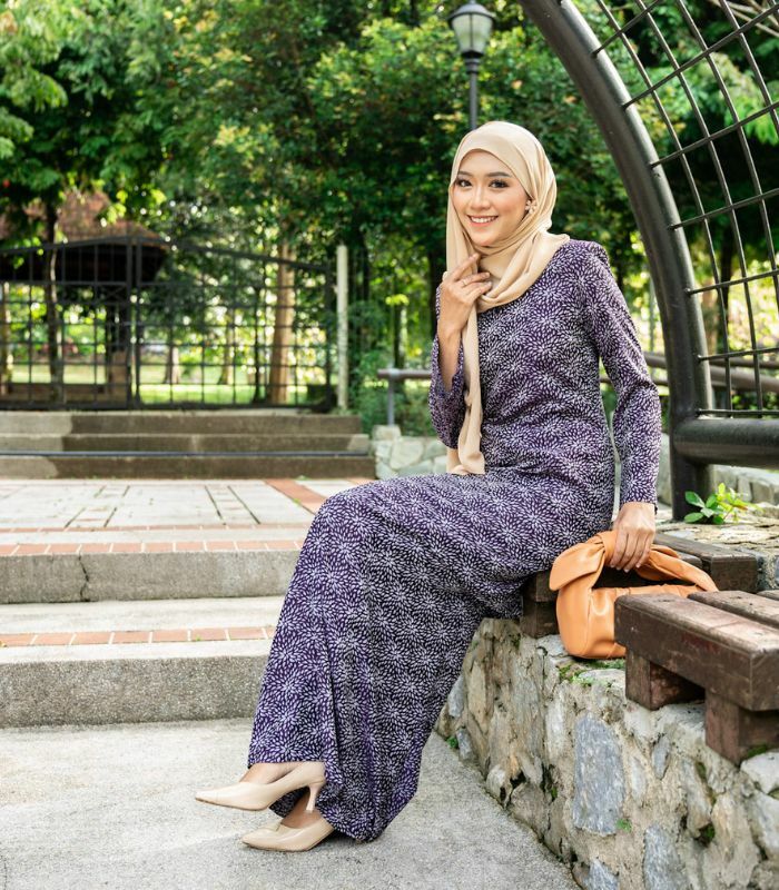 Kurung Haniya (Purple) 2