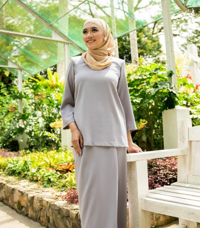 Kurung Kedah Elizah (Lavender Purple) 3