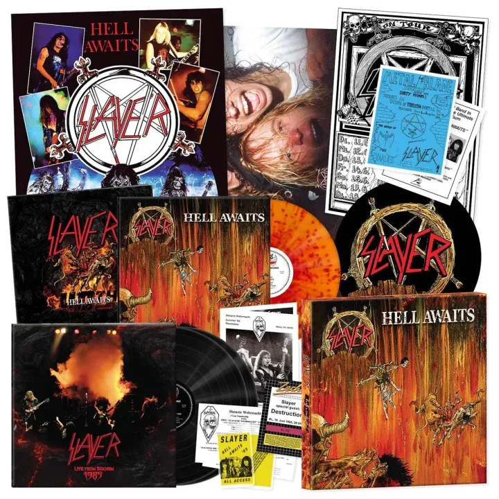 超級殺手樂團 Slayer - Hell Awaits 【40週年紀念版｜附書冊｜紅橘色彩膠】（黑膠唱片 3LP） 封面