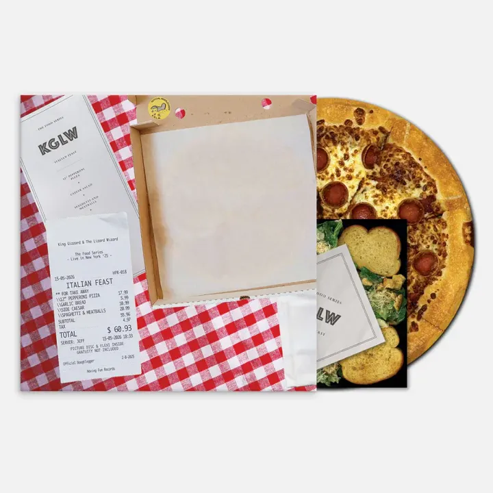 King Gizzard And The Lizard Wizard - Italian Feast Pizza & Spaghetti + Meatballs Picture 【豪華版｜全彩圖膠】（黑膠唱片 LP） 封面