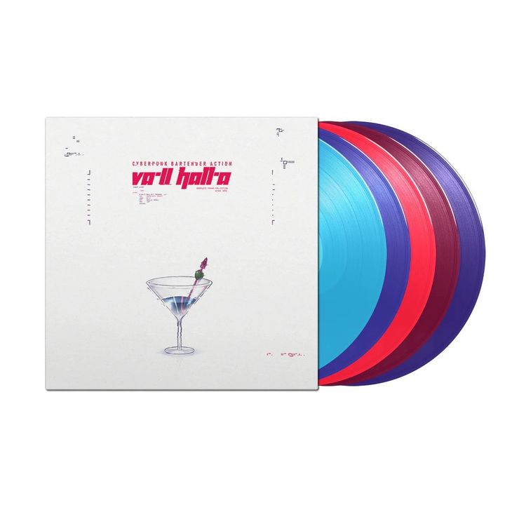 【絕版商品】賽博朋克酒保行動 VA-11 HALL-A: Complete Sound Collection 遊戲原聲帶 【5週年紀念｜180G 豪華盒裝彩膠】（黑膠唱片 5LP） 封面