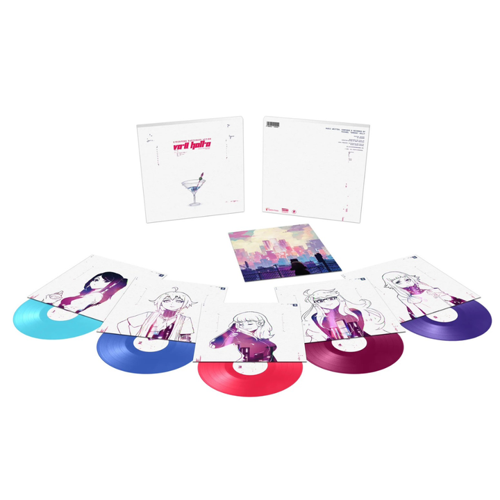 【絕版商品】賽博朋克酒保行動 VA-11 HALL-A: Complete Sound Collection 遊戲原聲帶 【5週年紀念｜180G 豪華盒裝彩膠】（黑膠唱片 5LP） 內頁 1