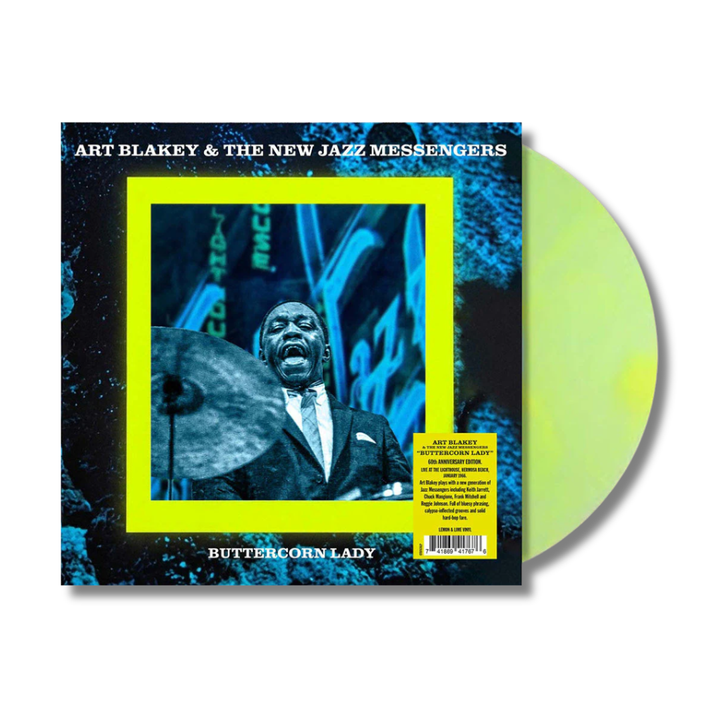 Art Blakey & The New Jazz Messengers - Buttercorn Lady - Live At The Lighthouse, Hermosa Beach, 1966 【獨立通路限定｜180G｜檸檬萊姆雙色彩膠】（黑膠唱片 LP） 封面