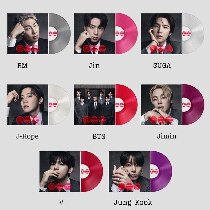 BTS - 正規五輯：ARIRANG 【普通版｜分成員】（黑膠唱片 LP） 封面