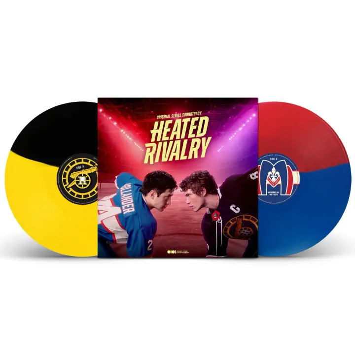《烈愛對決》 Heated Rivalry 原聲帶 【雙色彩膠】（黑膠唱片 2LP） 封面