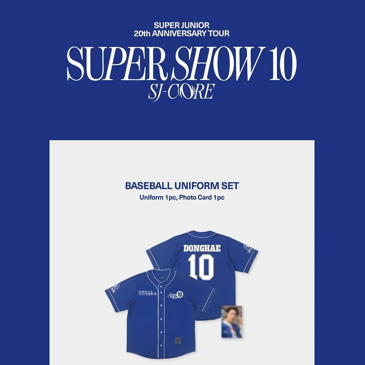 SUPER JUNIOR - 20週年巡迴周邊 【棒球衣｜MD】（官方周邊） 封面