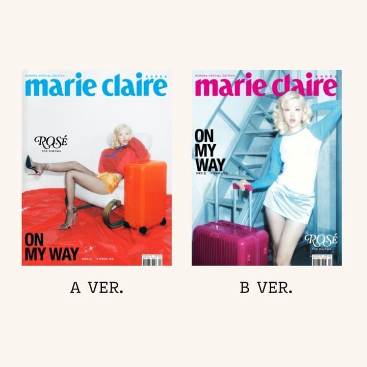 MARIE CLAIRE RIMOWA SPECIAL EDITION 封面人物：ROSÉ【BLACKPINK】（韓國雜誌） 封面