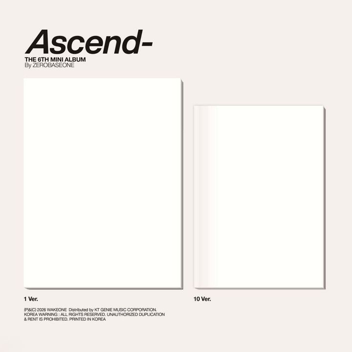 ZEROBASEONE（ZB1）- 迷你六輯：ASCEND- 【Photobook 版】（CD） 封面