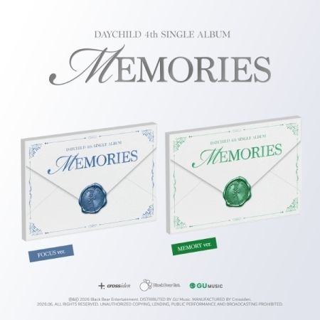 DAYCHILD - 單曲四輯：MEMORISE 【2個版本】（CD） 封面