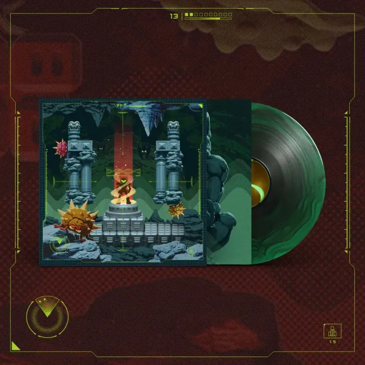《銀河戰士》Luminist - From the Depths of Zebeth: Metroid Resynthesized 原聲帶【潑墨彩膠】 （黑膠唱片 3LP) 封面