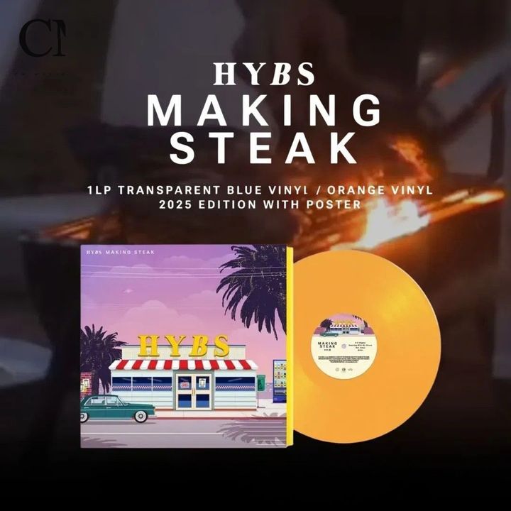 HYBS - Making Steak 【橘色彩膠｜限定海報】 （黑膠唱片 LP） 封面