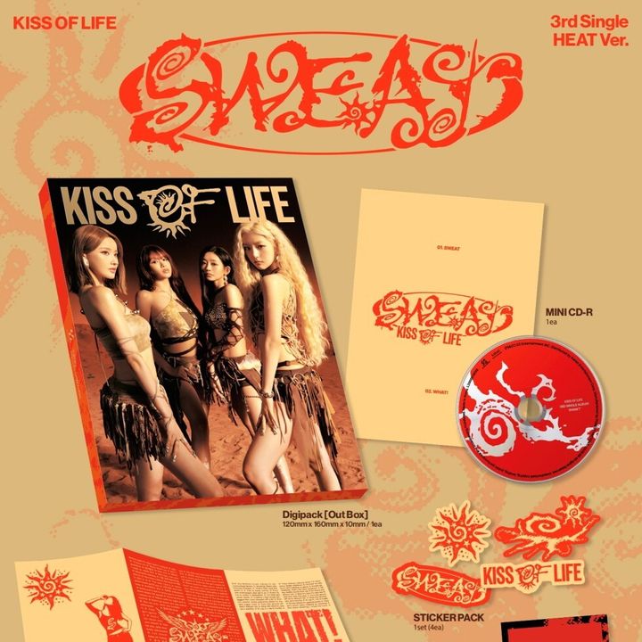 KISS OF LIFE - 單曲三輯：SWEAT 【2個版本】（CD） 內頁 1