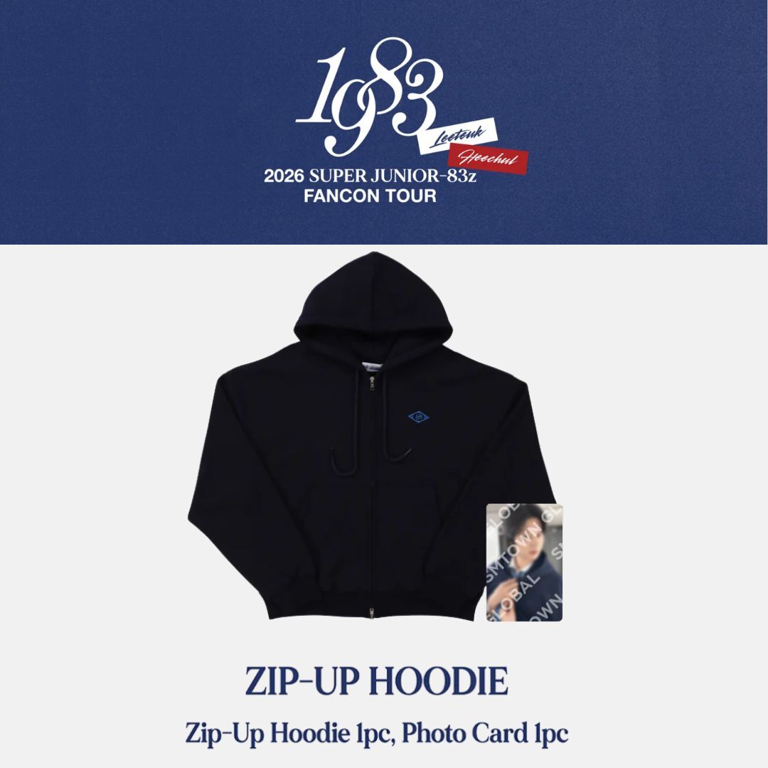SUPER JUNIOR 83Z - HOODIE 拉鏈連帽外套【FANCON TOUR 1983】（官方
