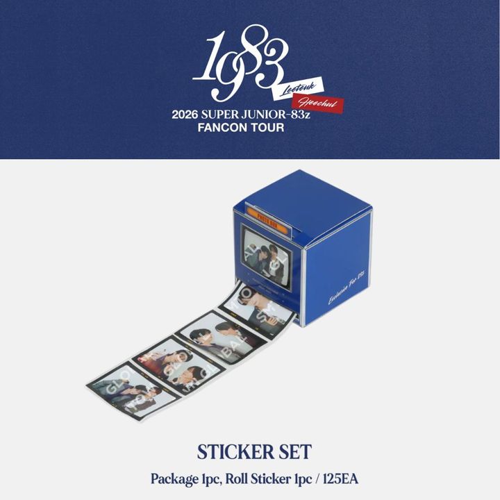 SUPER JUNIOR 83Z - STICKER 貼紙套組【FANCON TOUR 1983】（官方周邊） 封面
