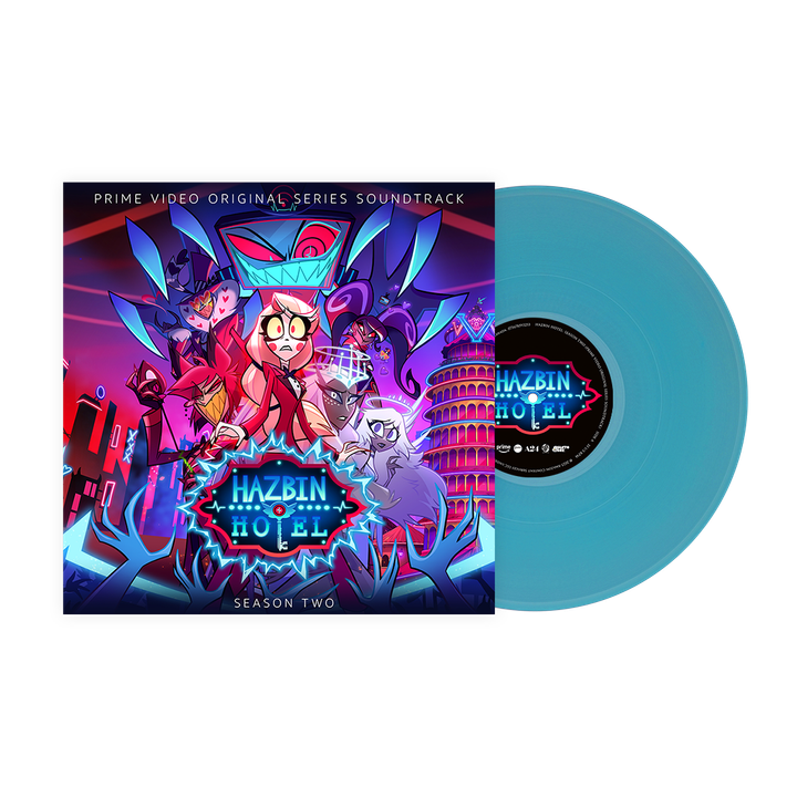 地獄旅館 第二季 Hazbin Hotel：Season Two 【藍色透明彩膠】（黑膠唱片 LP） 封面