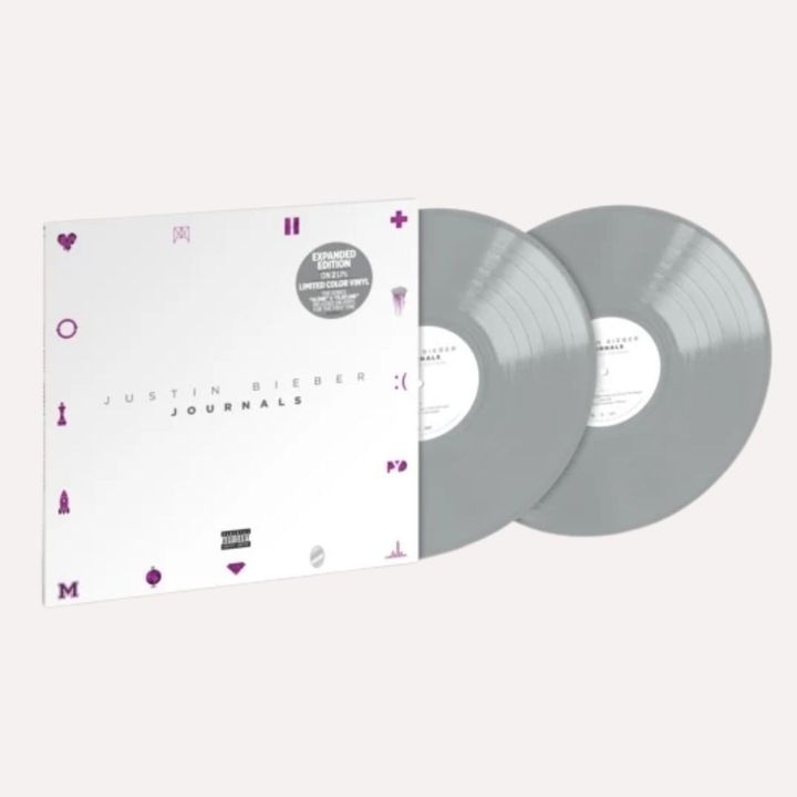 小賈斯汀 Justin Bieber - Journals 【擴充版｜銀色彩膠】（黑膠唱片 2LP） 封面