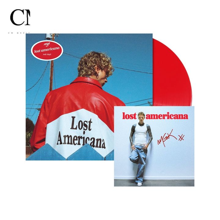 mgk - Lost Americana【簽名版｜磚紅彩膠】（黑膠唱片 LP） 封面