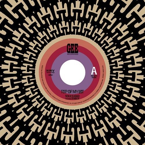 Soul Sugar featuring Shniece - Top of my list(7")【日盤】（黑膠唱片 LP） 封面