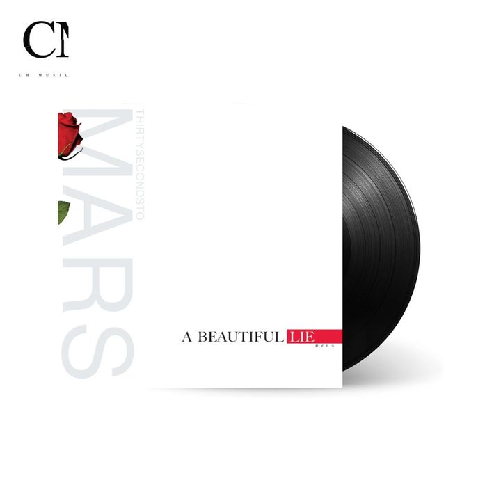30秒上火星 Thirty Seconds To Mars - A Beautiful Lie【限量版】（黑膠唱片 LP） 封面