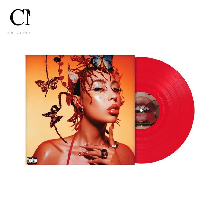 Kali Uchis - Red Moon In Venus【Indie 獨家版｜紅色彩膠】（黑膠唱片 LP） 封面