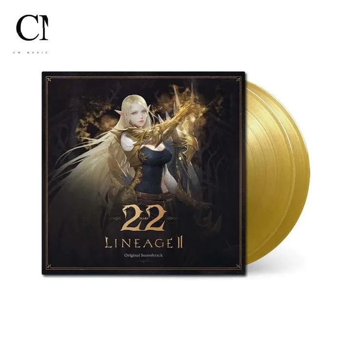 《天堂2 Lineage II - 22 Years》原聲帶【金色彩膠】（黑膠唱片 2LP） 封面