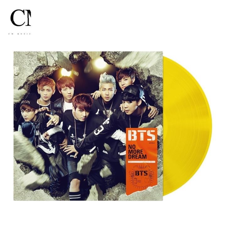 防彈少年團 BTS - No More Dream (Japanese Ver.)【日專｜黃色彩膠】（黑膠唱片 LP） 封面