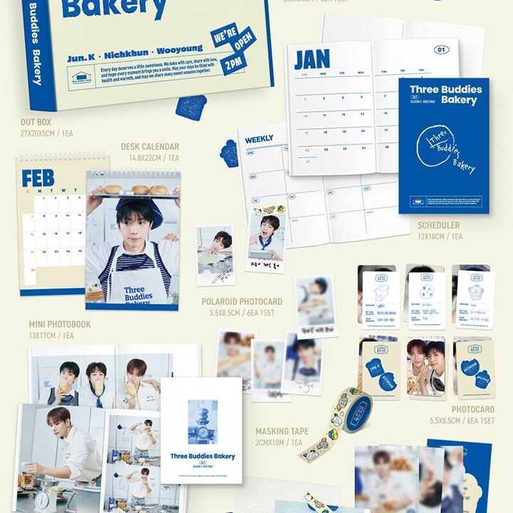 2PM - 2027 SEASON'S GREETINGS【THREE BUDDIES BAKERY 2027 年曆】（官方周邊） 內頁 1