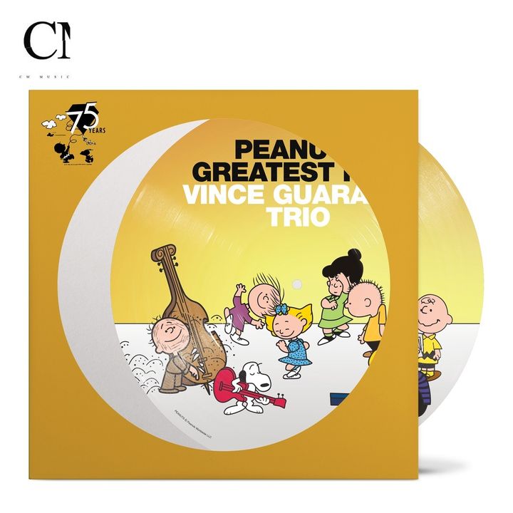 史努比 Vince Guaraldi Trio - Peanuts Greatest Hits【圖片彩膠｜75週年紀念】（黑膠唱片 LP） 封面