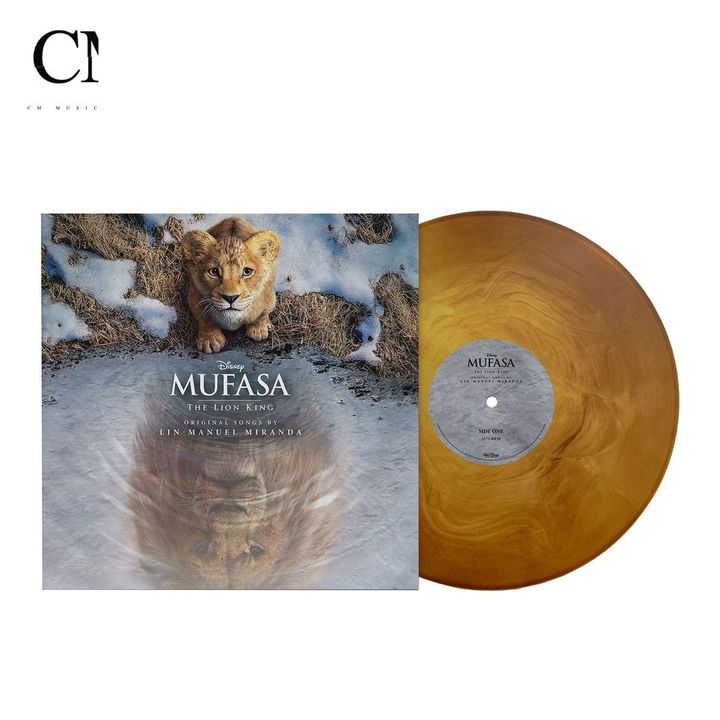 獅子王：木法沙 原聲帶 Mufasa: The Lion King【彩膠】（黑膠唱片 LP） 封面