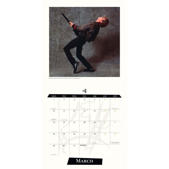 DAVID BOWIE 2027 COLLECTOR'S EDITION RECORD SLEEVE CALENDAR（年曆） 內頁 1